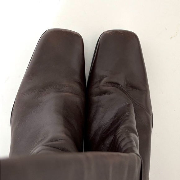 Antonio Melani Knee Boot Heels Women’s Size 9.5 Brown  Leather - Picture 7 of 10